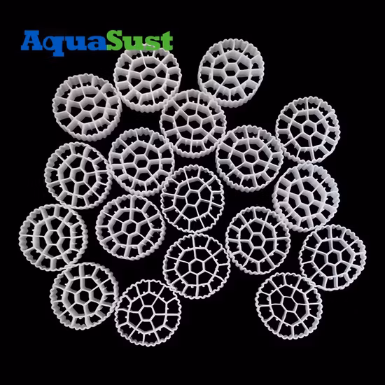 Mezzi ad anello Pall in plastica e metallo per il trattamento delle acque reflue