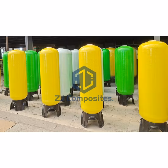 Recipiente a pressione FRP di vendita caldo con sistema di addolcimento con filtro a sabbia al quarzo a basso prezzo